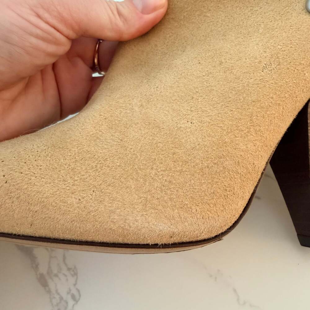 Isabel Marant Layo Studded Suede and Leather Ankle Boots Size 38 - Picture 11 of 11